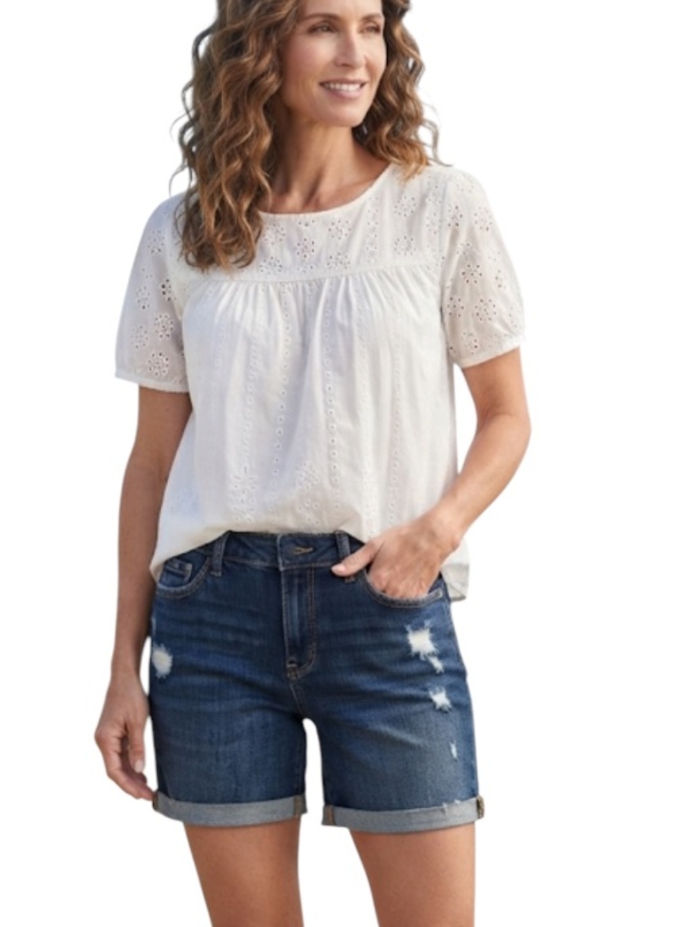 Old navy jean short size 14 high rise secret slim pockets inexcellent condition